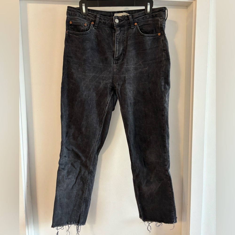 Topshop - Black Washed Denim - Size 30